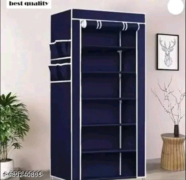 EVERSTEP 6 layer plastic shoe rack BLUE