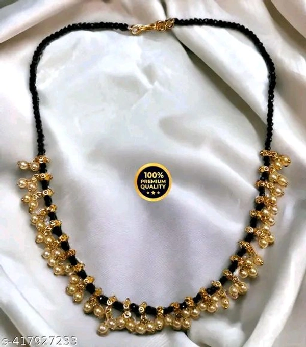 Manaal Jewels Designer 03mm Black Crystal Short Haar for Women's & Girl's
