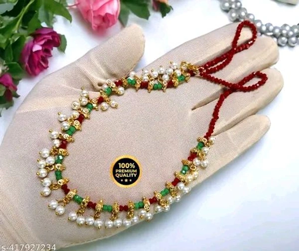 Manaal Jewels Designer 03mm Multicolor Crystal Short Haar for Women's & Girl's