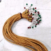 Best seller Comfy Women and Girls Attractive New design Adjustable Pearl Necklace Back Rope Dori for Jewellery Making Gold(Pack of 6 Pcs)