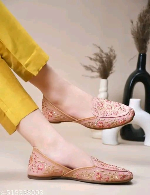 JM Looks Trendy Women’s Embroidered Ethnic Juttis | Comfortable & Stylish Punjabi Juttis for Casual & Party Wear - 7