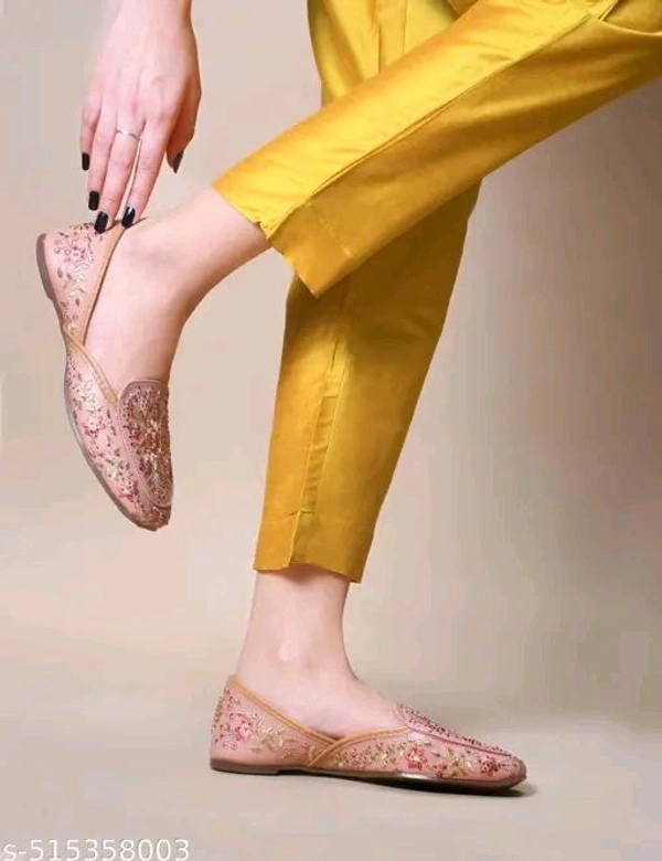 JM Looks Trendy Women’s Embroidered Ethnic Juttis | Comfortable & Stylish Punjabi Juttis for Casual & Party Wear - 7