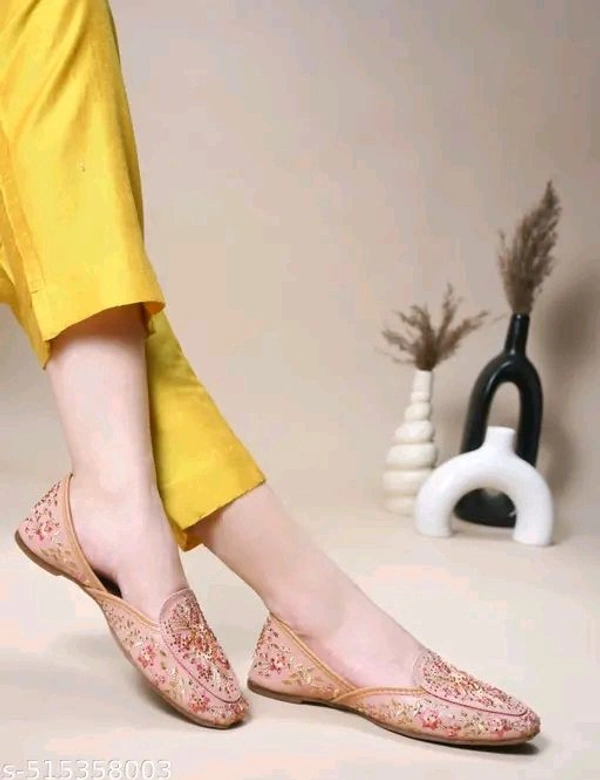 JM Looks Trendy Women’s Embroidered Ethnic Juttis | Comfortable & Stylish Punjabi Juttis for Casual & Party Wear - 7