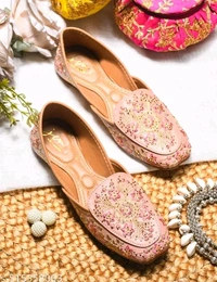 JM Looks Trendy Women’s Embroidered Ethnic Juttis | Comfortable & Stylish Punjabi Juttis for Casual & Party Wear - 7