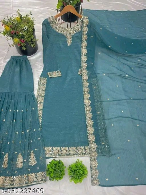 New Designer Party Wear Look Stylish Suit - M