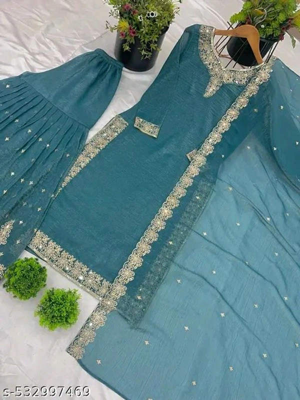 New Designer Party Wear Look Stylish Suit - M