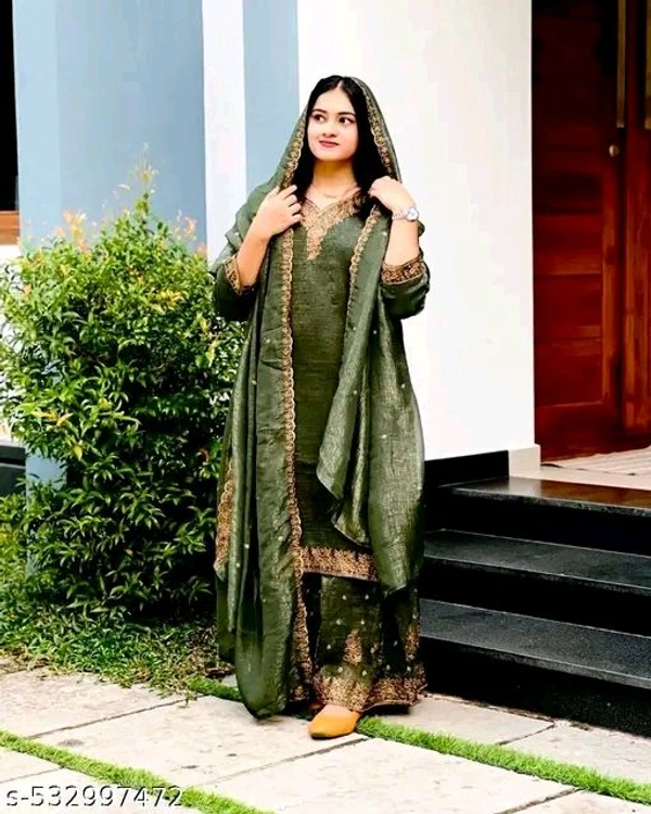 New Designer Party Wear Look Stylish Suit - M