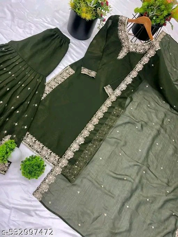 New Designer Party Wear Look Stylish Suit - Xl