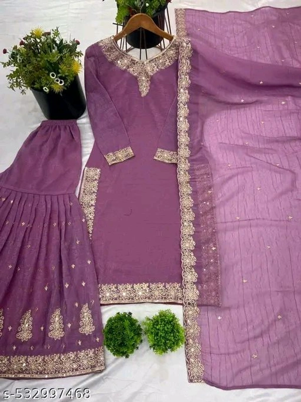 New Designer Party Wear Look Stylish Suit - L