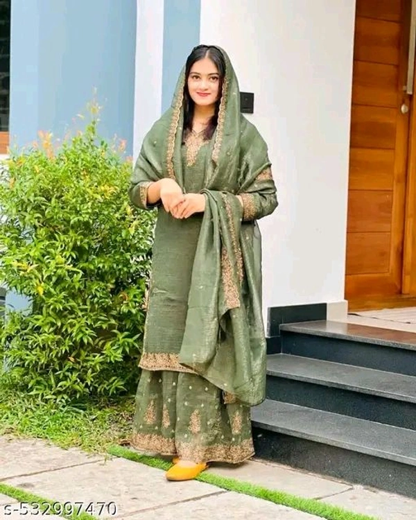 New Designer Party Wear Look Stylish Suit - L