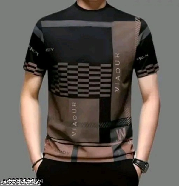Polyester Men Polyester Regular Tshirts - Xl