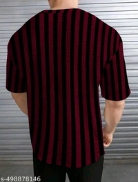 KAJARU MEN SELF DESIGN RELEX FIT T SHIRT FOR MEN AND BOYS - Xxl