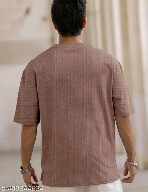 Force Men Solid Casual Brown T-Shirt - M
