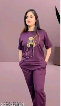 LATEST CORD SET FOR WOMEN, CORD SET/NIGHT SUIT/ACTIVE WEAR/GYM WEAR/CASUAL WEAR/AIRPORT LOOK - M