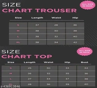 New Stylish Trendy Partywear Co-ord Set, Cord set, T-shirt & Bottom Sets For Women & girl's With Trouser Pant - S
