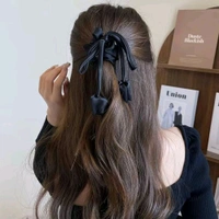 tulip scrunchie  - Black, medium