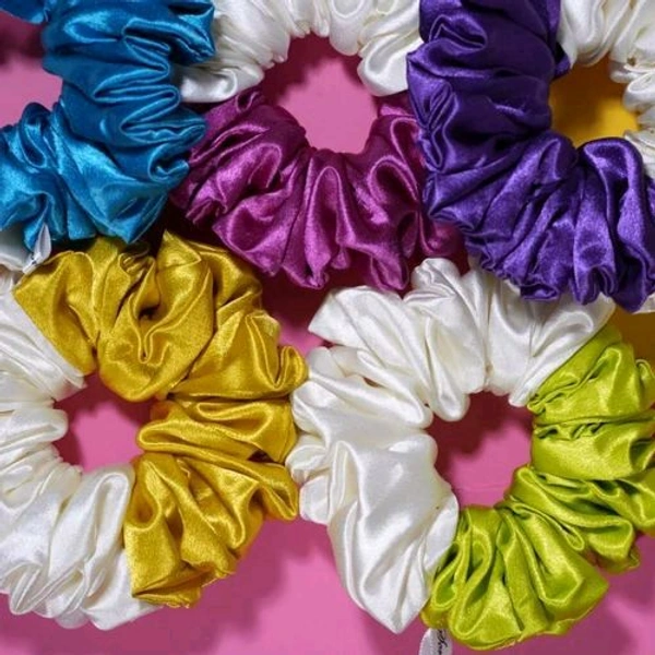 double shade scrunchie - Black