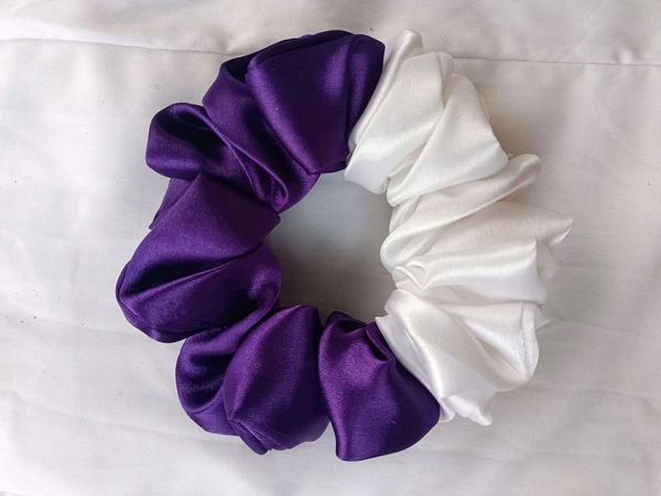 double shade scrunchie - Black