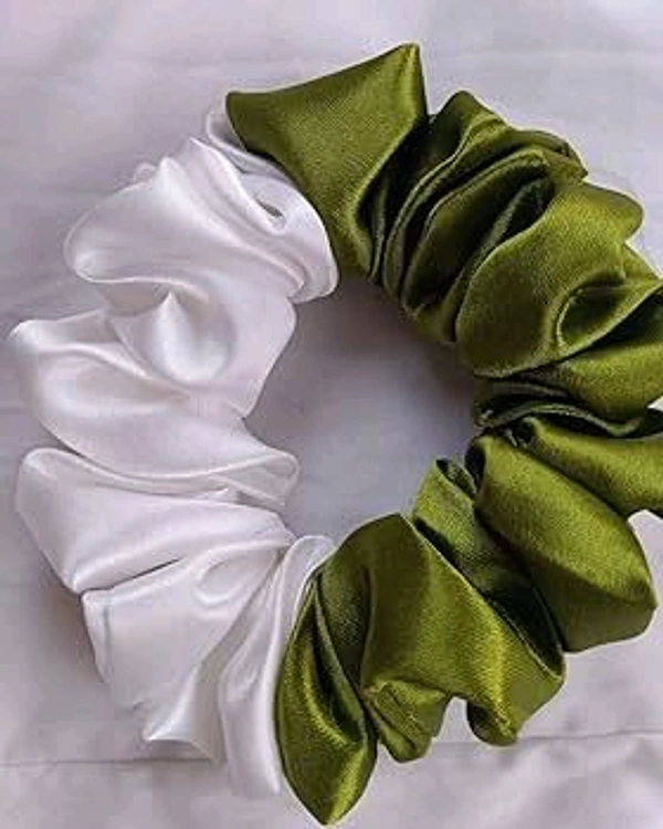 double shade scrunchie - Black