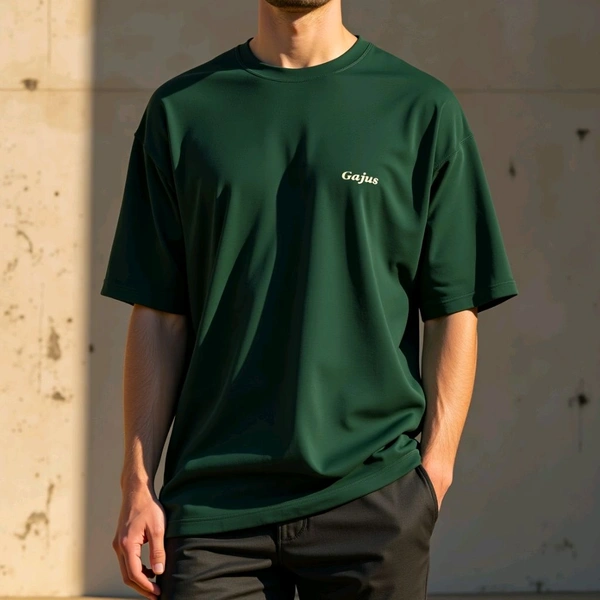 Luxury Oversized T-shirt For Men  - Pine Green, All Size Available