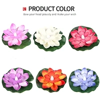 BM Ecom Sensor Water Floating Smokeless Lotus Candles - Free Size