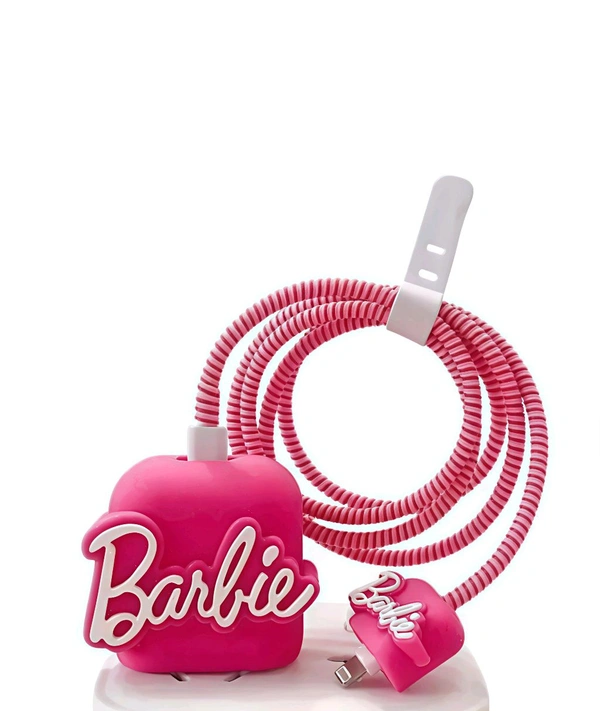 Cute 3D Phone Charger Case  - Persian Pink, Free Size