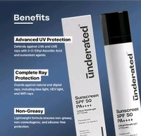 Underrated Sunscreen SPF 50 PA+++(Pack Of 1) - Free Size