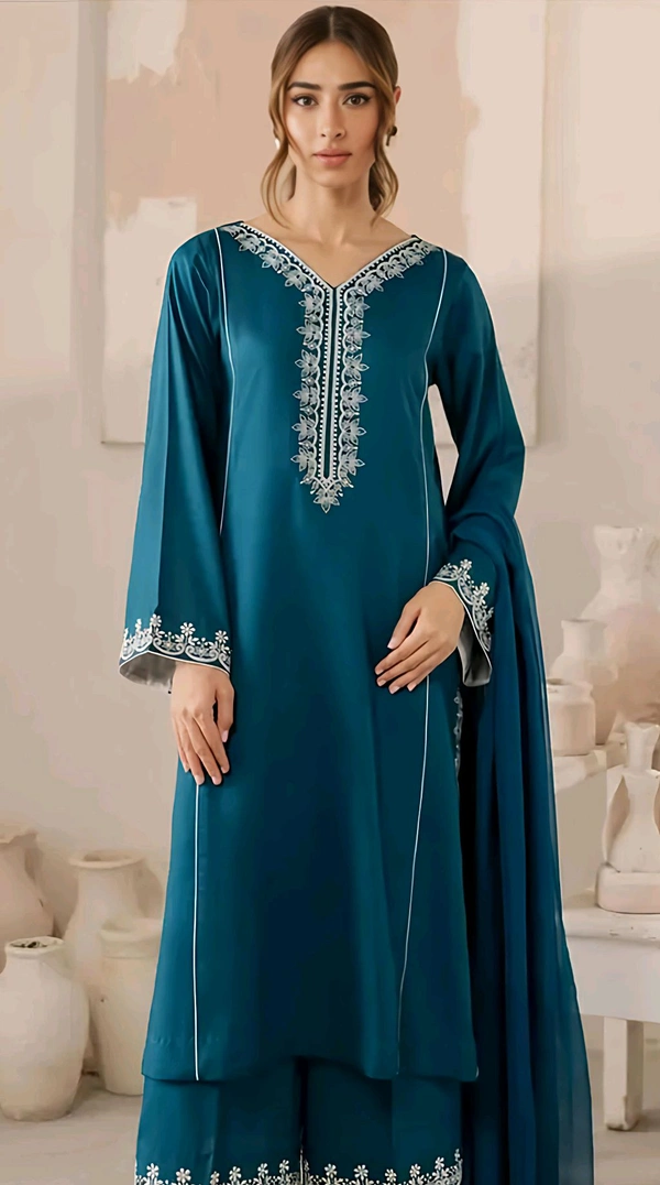 Aliya Kurti Set  - Tory Blue, S