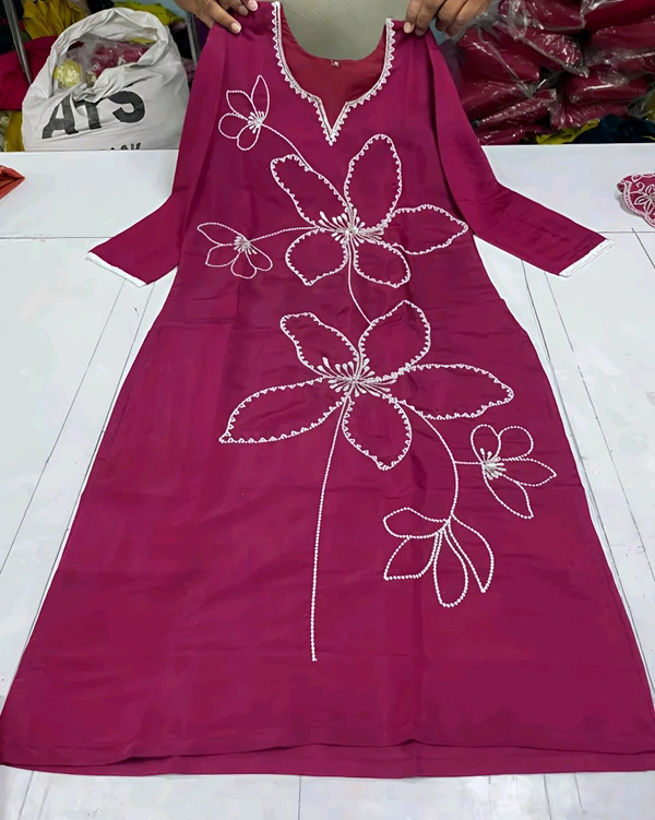 Pretty Women Kurta Set - Violet Eggplant, M