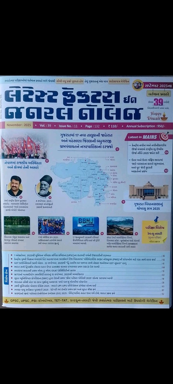 Liberty Publication Latest fact in General knowledge November 2025