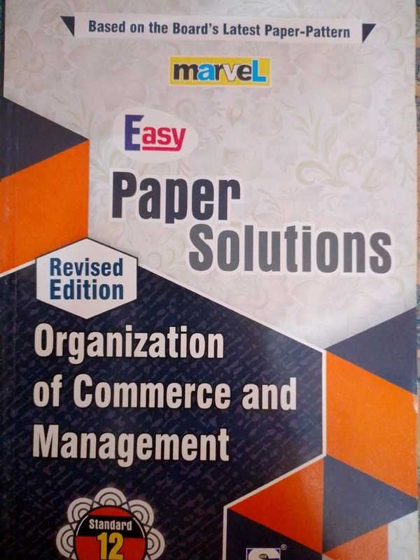 Marvel Std 12 Organization Of Commerce And Management Solutions Eng Med 2026