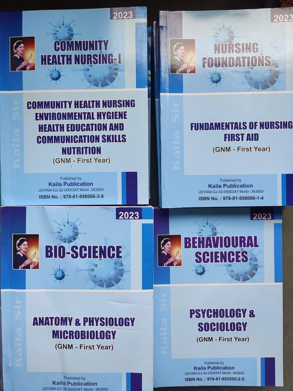 GNM 1st Year
Community Health Nursing - Nursing Foundation-Bio Science -Behavioural Sciences