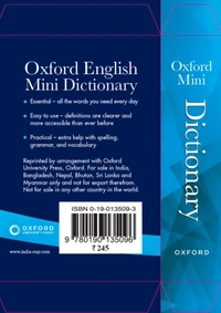 Oxford Mini English Dictionary Latest Indian edition (Hardcover and original edition)