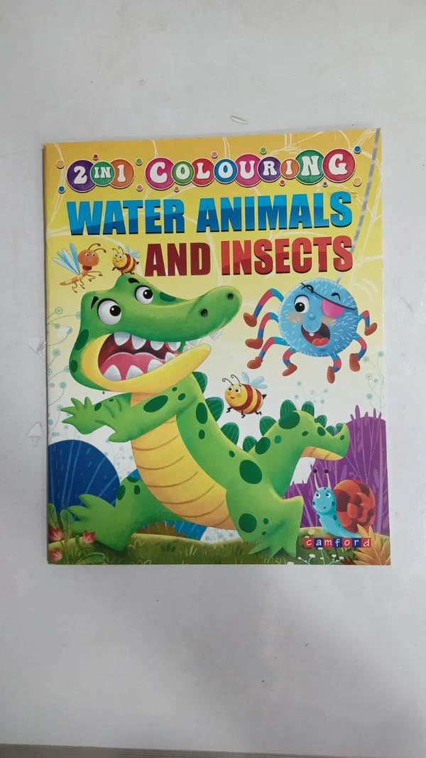 2 IN 1 COLOURING WATER ANIMALS AND INSECTS
