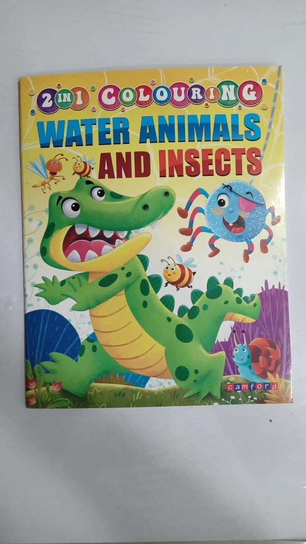 2 IN 1 COLOURING WATER ANIMALS AND INSECTS