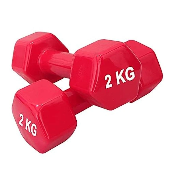 DUMBEL PLASTIC COATED 2KG