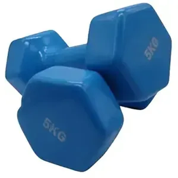 DUMBEL PLASTIC COATED 5KG