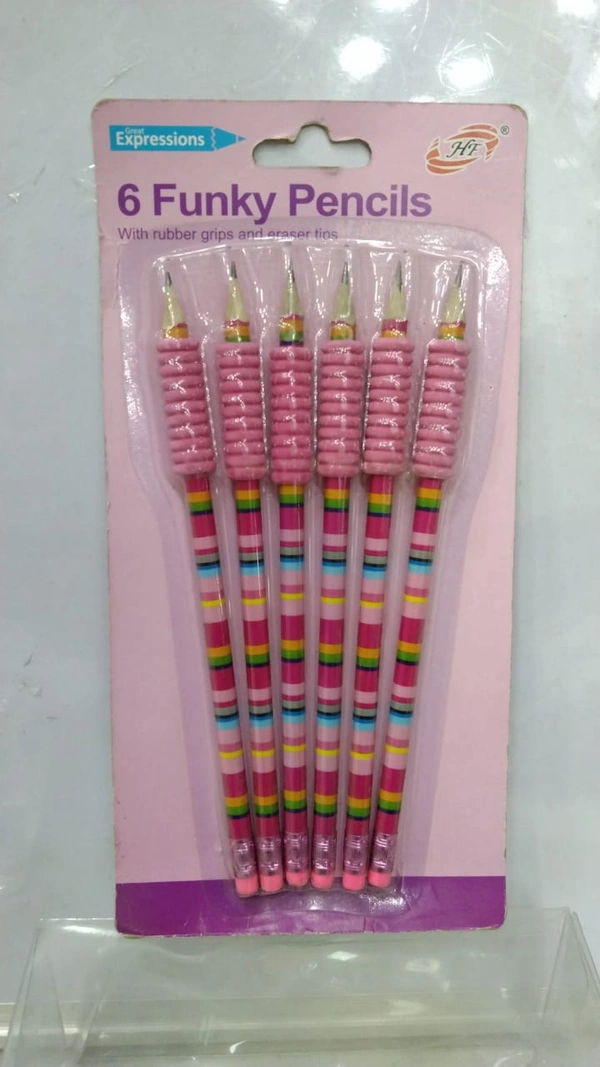 6 FUNKY PENCILS