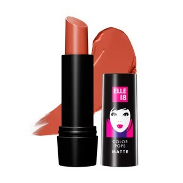 ELLE 18 COLOR POPS MATTE LIPSTICK - C27 PEACH IMPACT