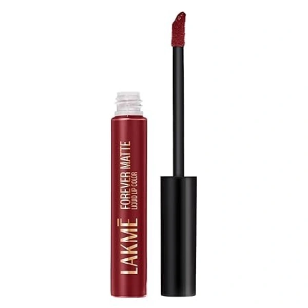 LAKME FOREVER MATTE LIQUID LIP COLOR 5.6ML  - CRIMSON ROSE