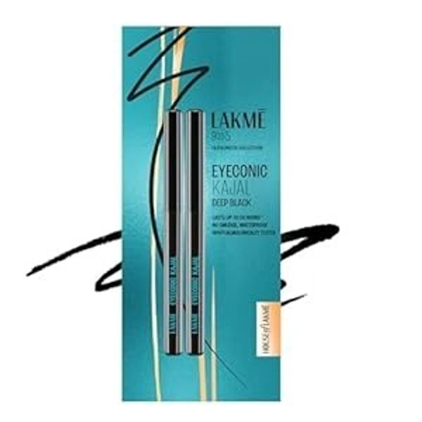 LAKME 9TO5 FASHIONISTA COLLECTION EYECONIC KAJAL DEEP BLACK