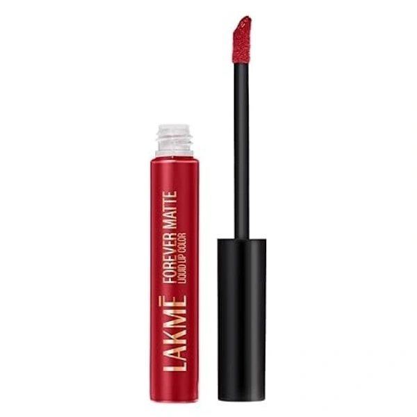 LAKME FOREVER MATTE LIQUID LIP COLOR 5.6ML  - RED REVIVAL