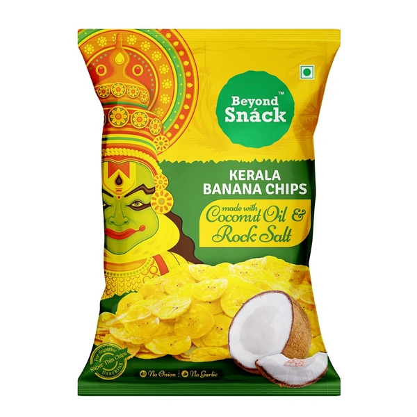 BEYOND SNACK KERALA BANANA CHIPS COCONUT OIL & ROCK SALT 25G