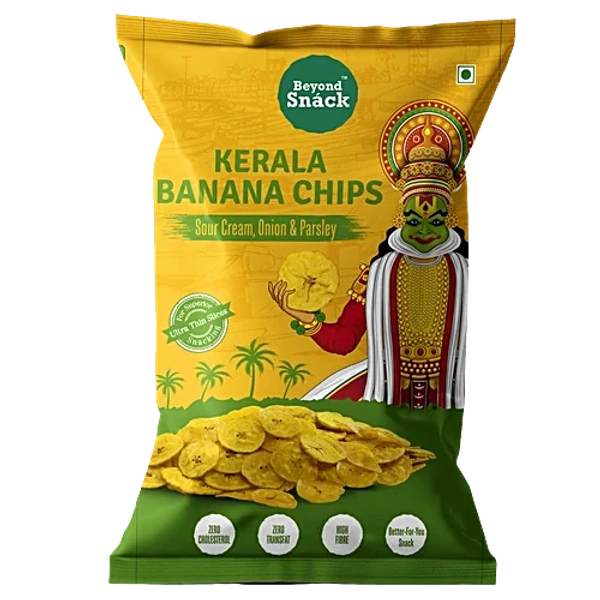BEYOND SNACK KERALA BANANA SOUR CREAM, ONION & PARSLEY 25G