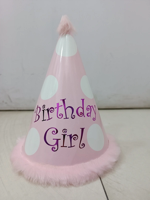 BIRTHDAY CAP PINK SMALL