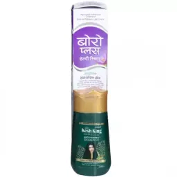BORO PLUS HEALTHY SKIN AYURVEDIC ANTISEPTIC CREAM KESH KING SHAMPOO FREE