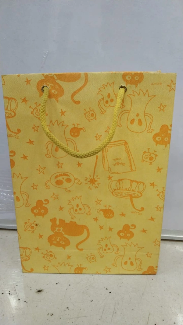 BROWN PAPER PRINTED COLOUR BAG 9