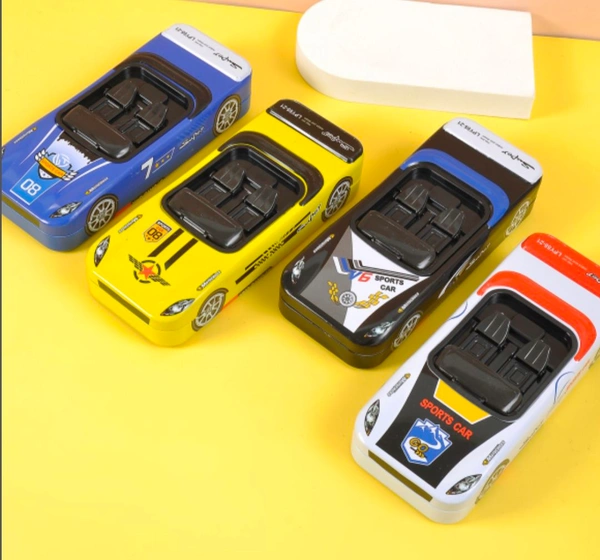 Car Design Metal Pencil Box