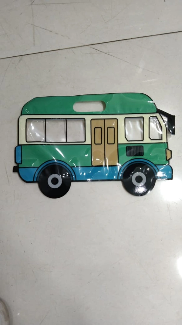 CARTOON BUS PLASTIC POUCH 1