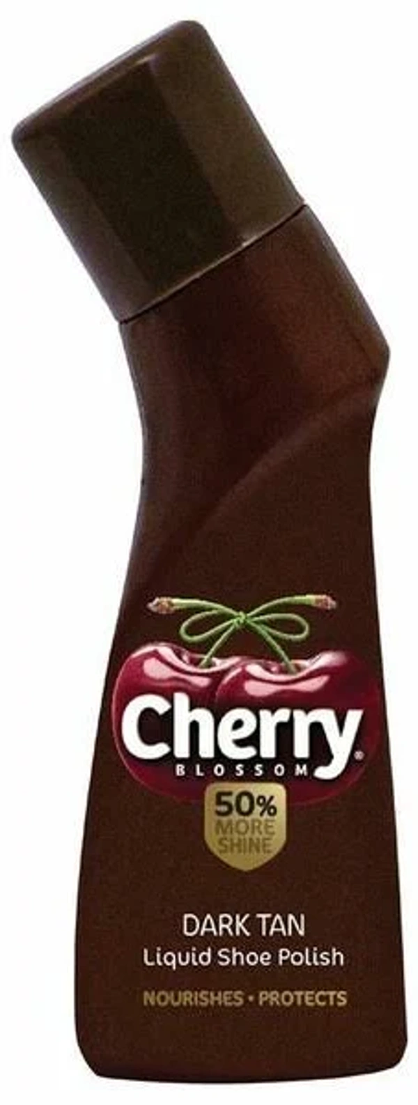 CHERRY BLOSSOM DARK TAN LIQUID SHOE POLISH 75ML
